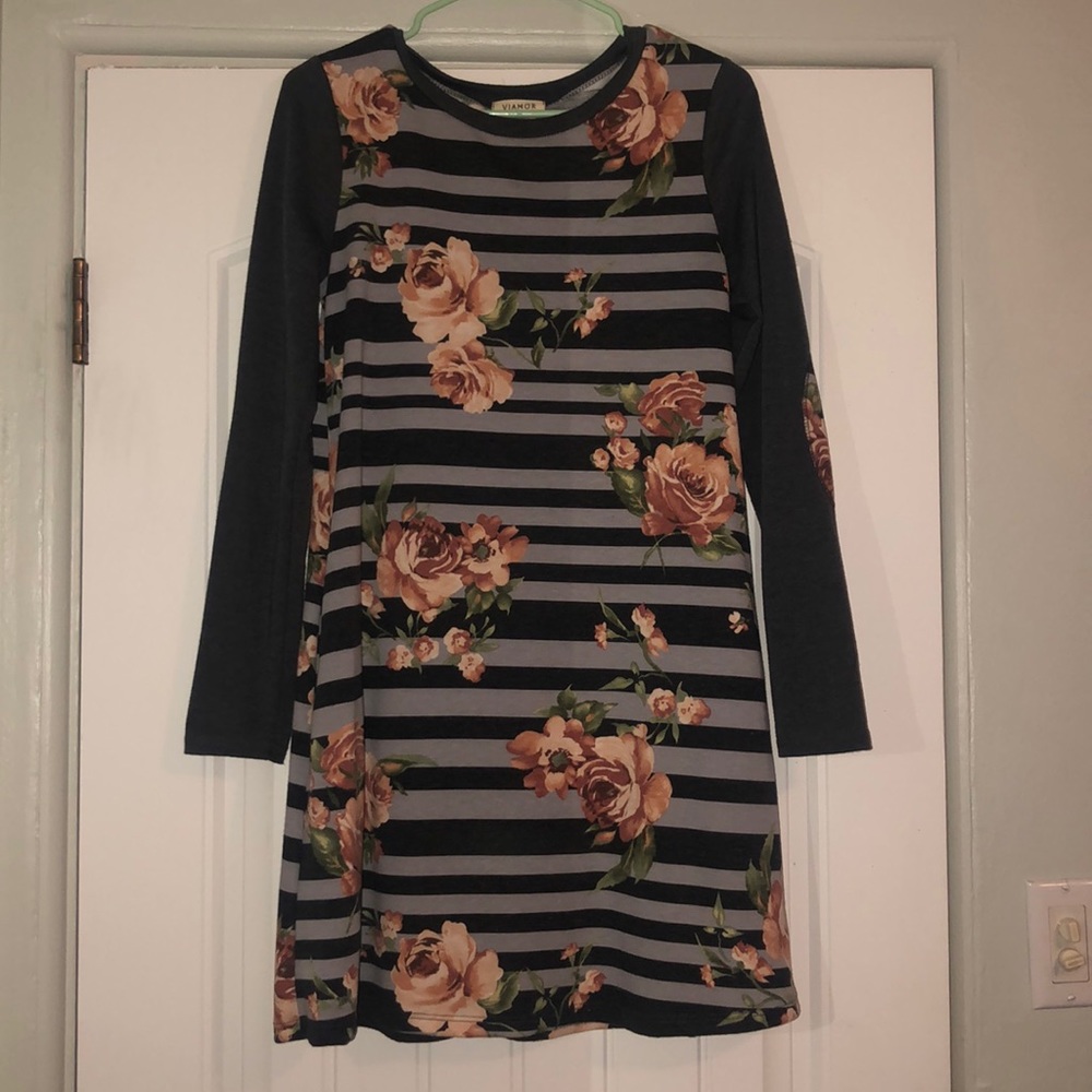 Rose Print Dress